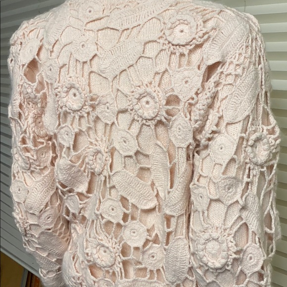 Gantos Vintage Silk Angora L-Wool Lt. Pink Sweater - Picture 6 of 12